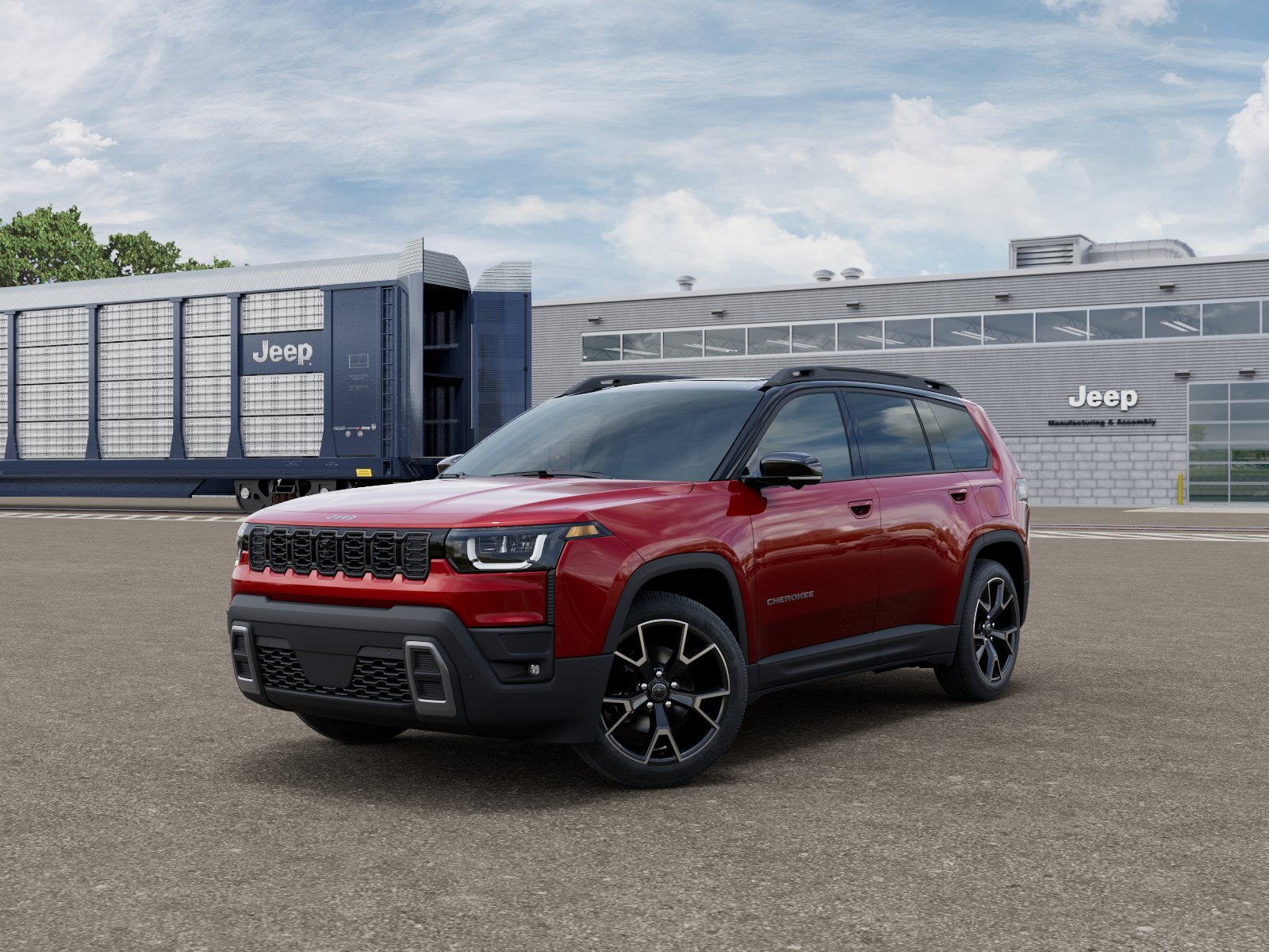 New 2026 Red Hot Pearl-Coat Exterior Paint Jeep Overland image 1