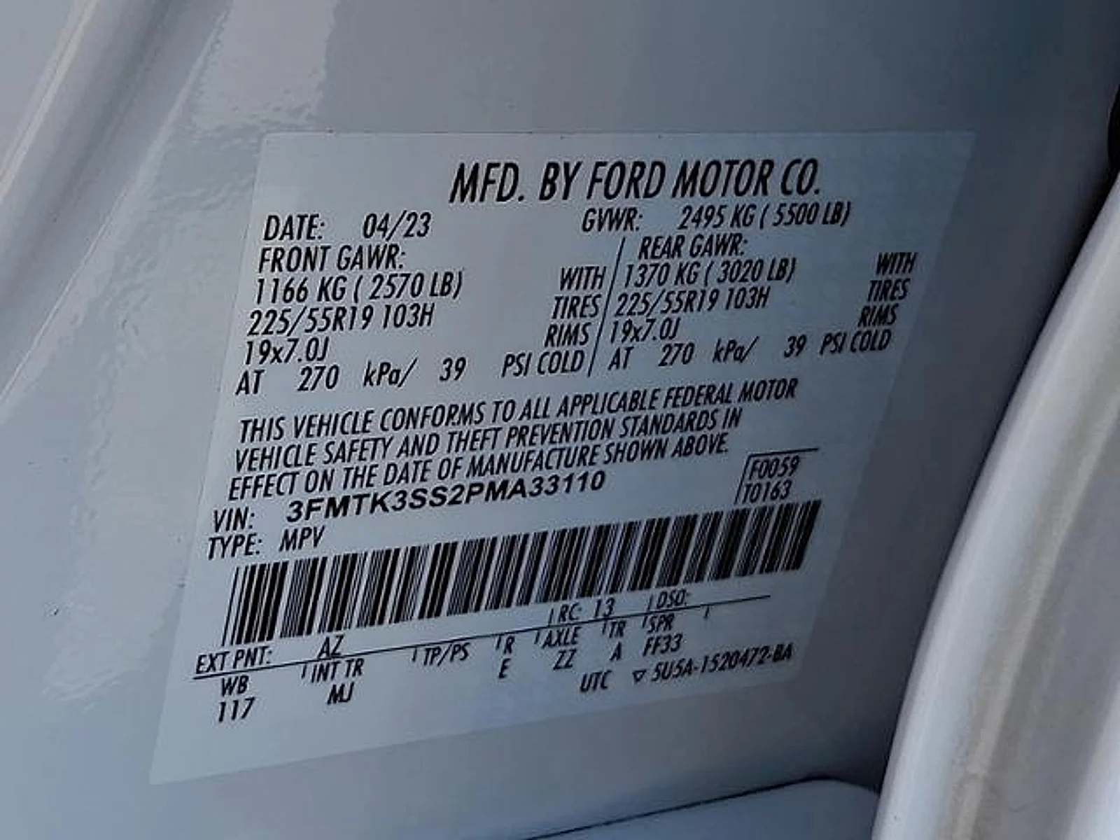 Used 2023 Star White Metallic Tri-Coat Ford Premium image 27