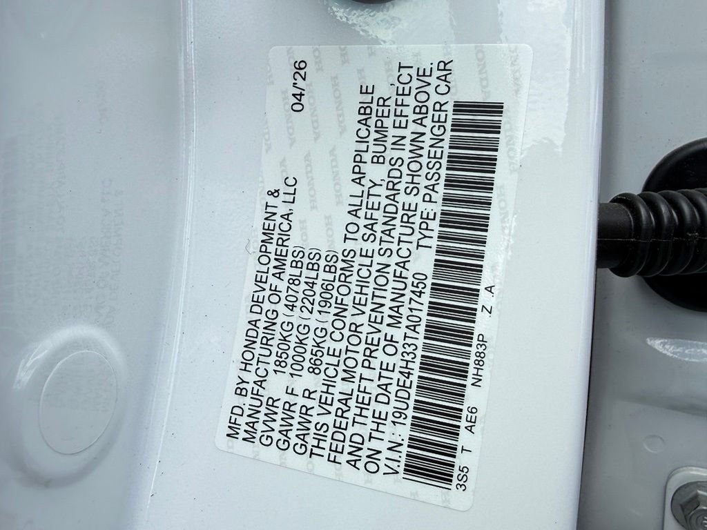 New 2026 Platinum White Pearl Acura A-Spec Package image 27