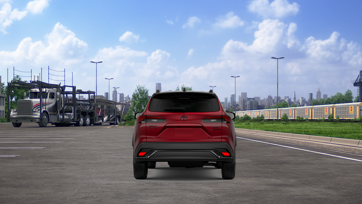 New 2026 Soul Red Crystal  with Jet Black roof Toyota Hybrid XSE image 8