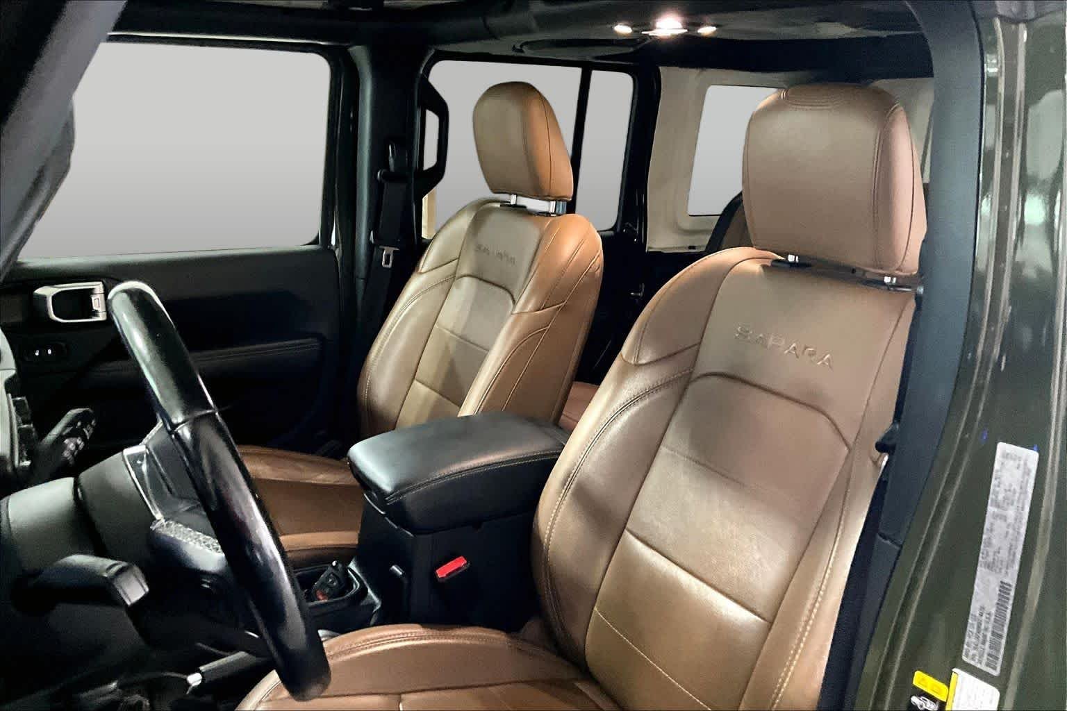 Used 2022 Sarge Green Clearcoat Jeep Unlimited Sahara image 8