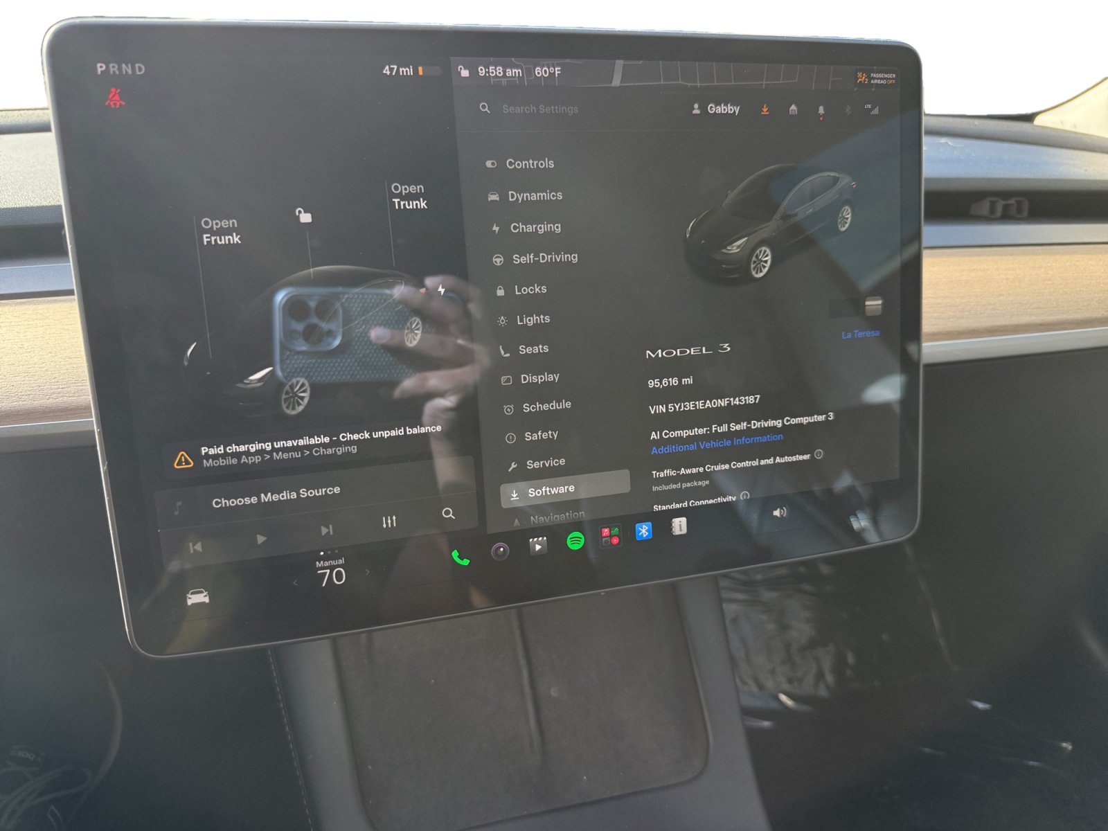 Used 2022 Solid Black Tesla Base image 12