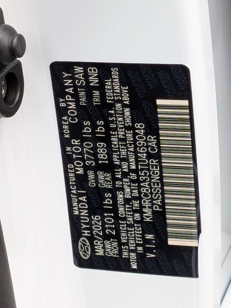 New 2026 White Hyundai SEL image 30
