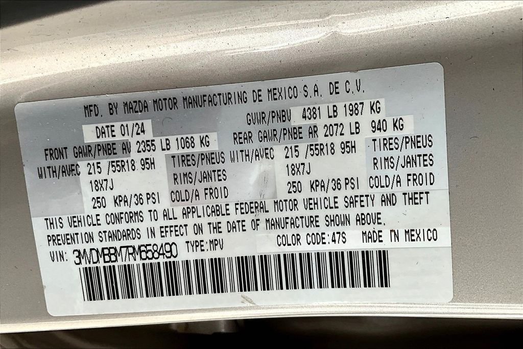 Used 2024 Platinum Quartz Metallic Mazda 2.5 S Select Sport image 6