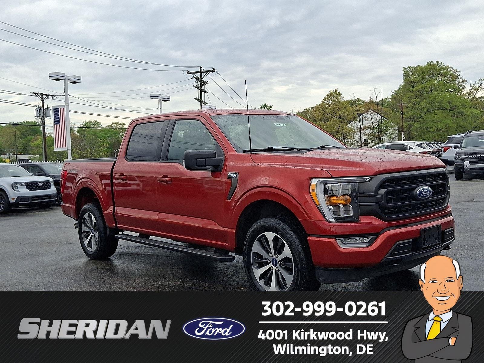 Certified Used 2023 Hot Pepper Red Tinted Clearcoat Ford XLT image 1