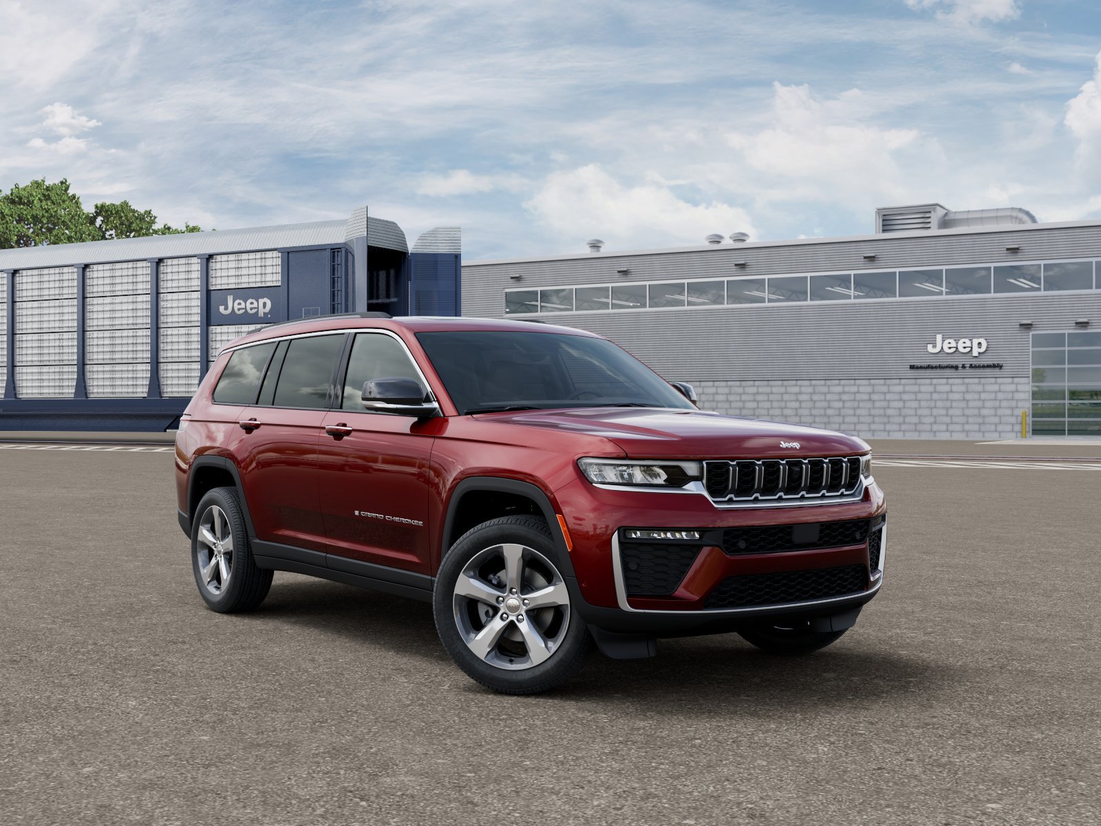 New 2026 Velvet Red Pearl-Coat Exterior Paint Jeep Limited image 3
