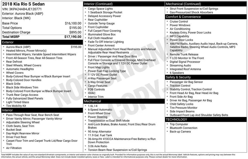 Certified Used 2018 Black Kia S image 17