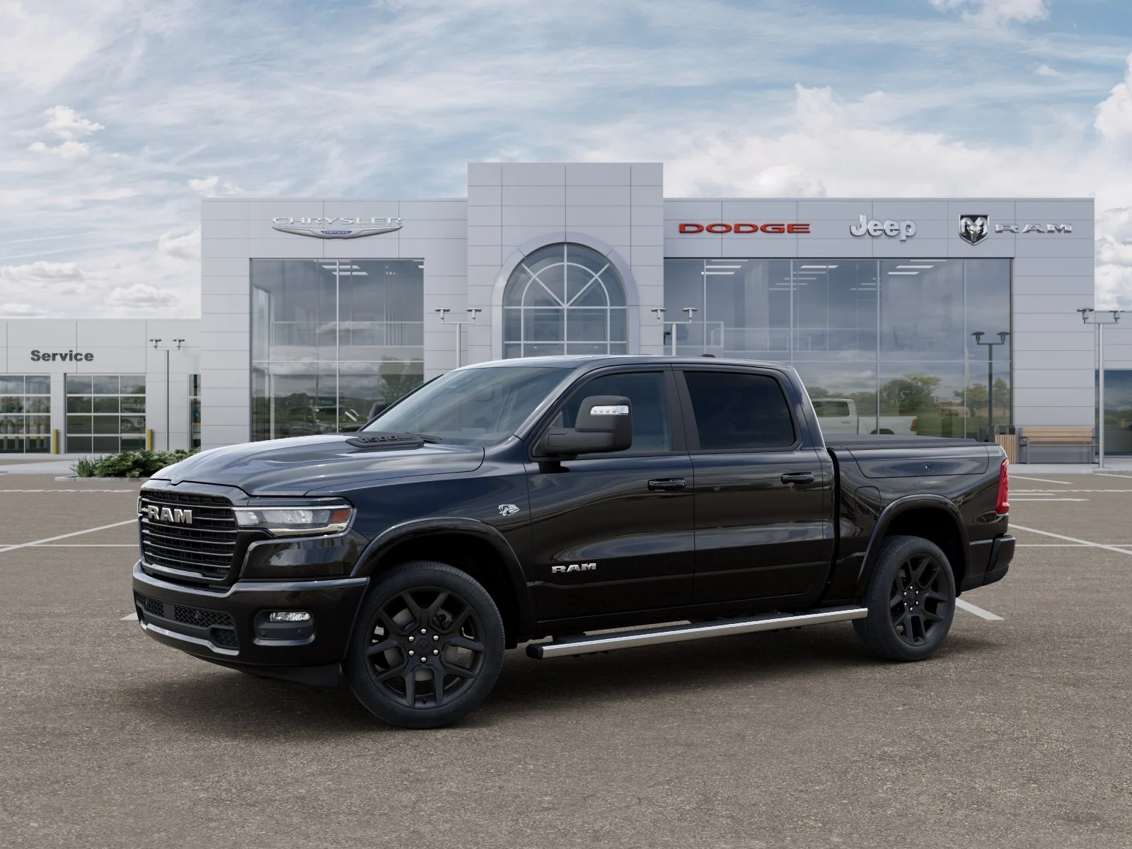 New 2026 Diamond Black Crystal Pearl-Coat Exterior Paint RAM Laramie image 29