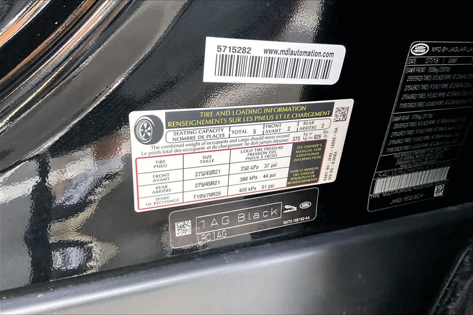 Used 2019 Borealis Black Metallic Land Rover Dynamic image 37