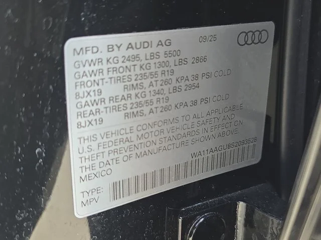 Used 2025 Black Audi 2.0T Premium image 39