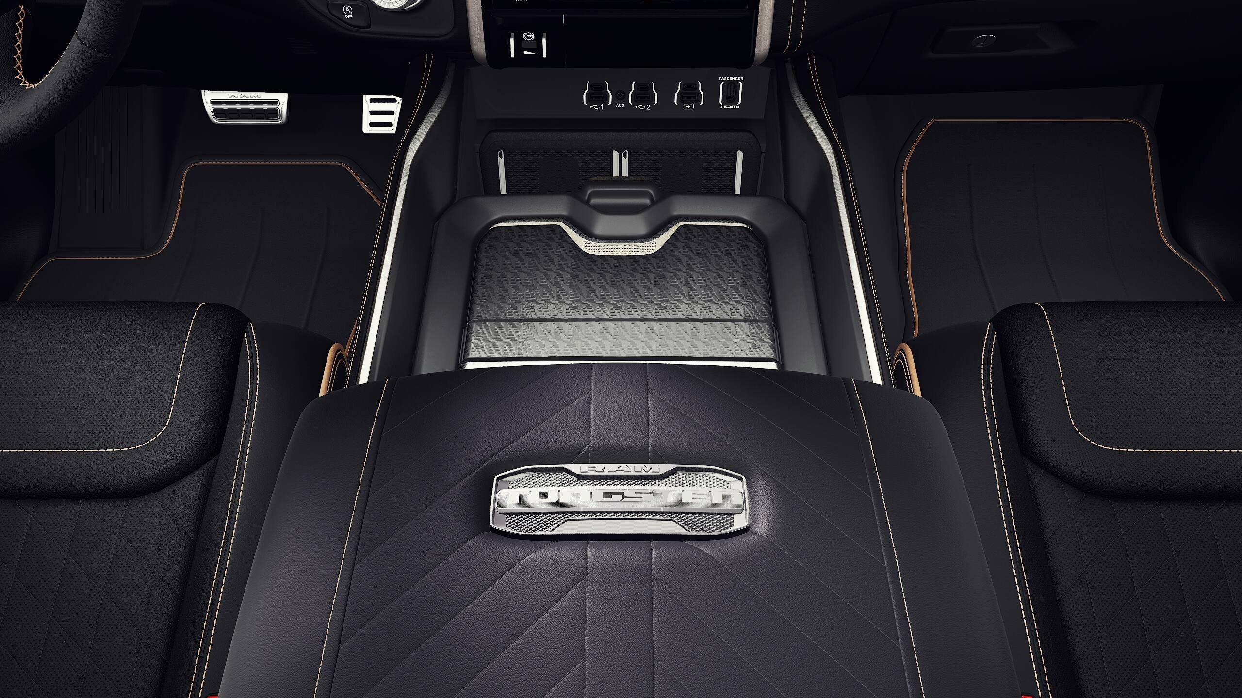 New 2027 Diamond Black Crystal Pearl-Coat Exterior Paint RAM Tungsten image 4