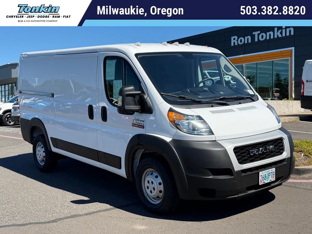 Used 2021 Bright White Clearcoat Ram Low Roof image 1