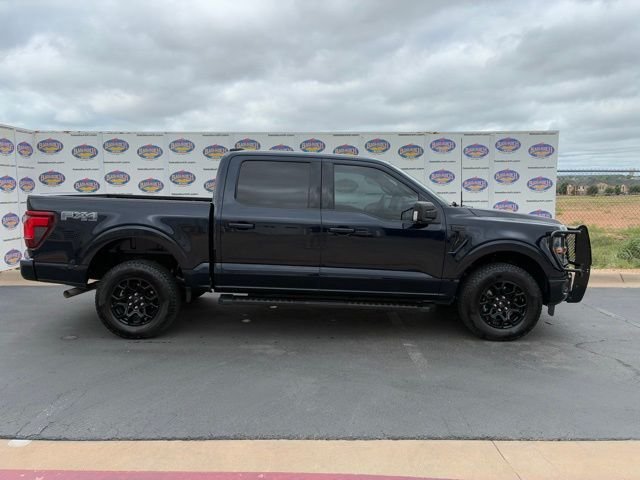 Blue Metallic 2024 Ford F-150 XLT SuperCrew 4WD Pickup Truck Four-Wheel Drive Automatic