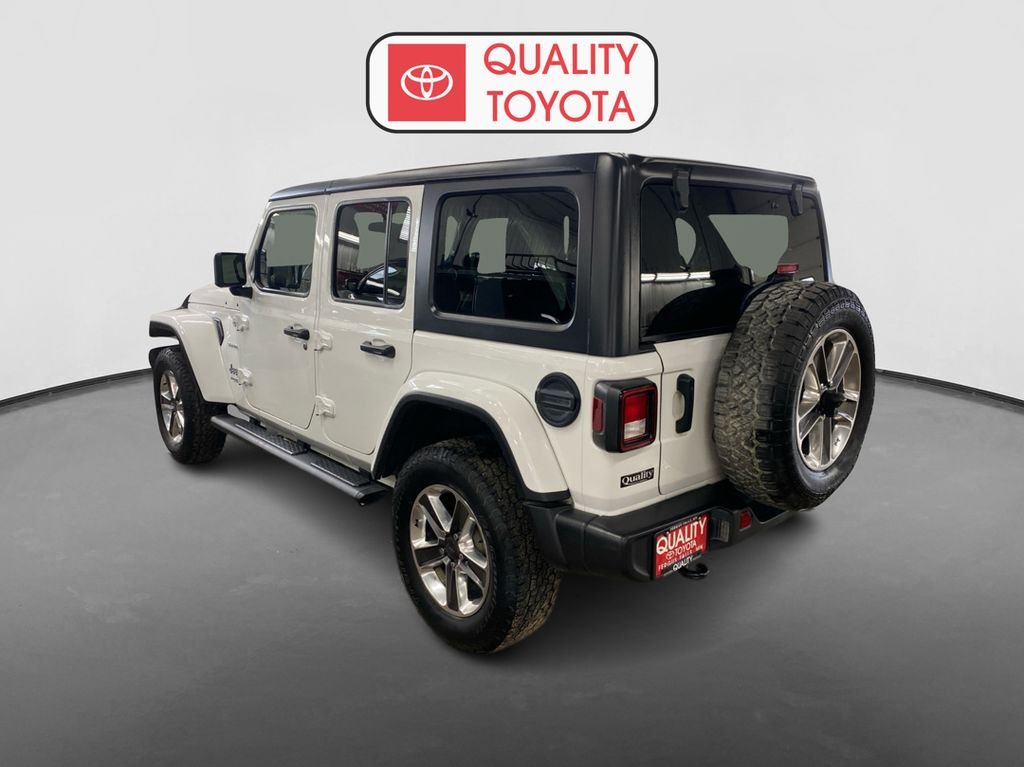 Used 2021 White Jeep Unlimited Sahara image 4