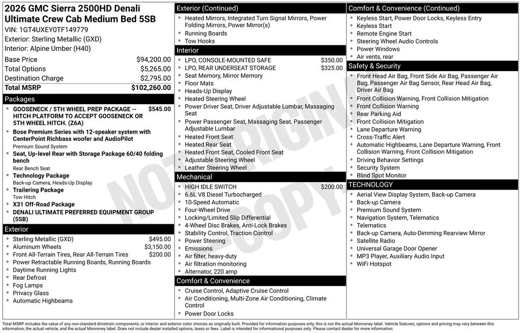 Certified Used 2026 Silver GMC Denali Ultimate image 7