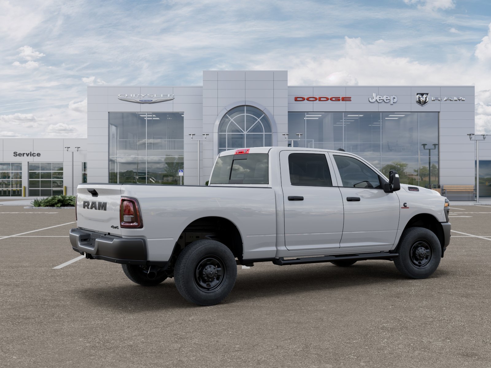 New 2025 Bright White Clear-Coat Exterior Paint RAM Tradesman image 34