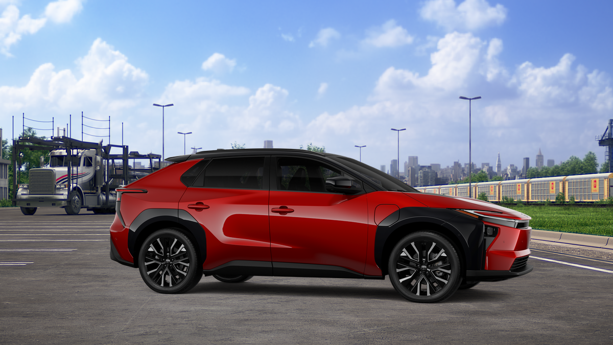 New 2026 Supersonic Red with Midnight Black Metallic roof Toyota Limited image 13