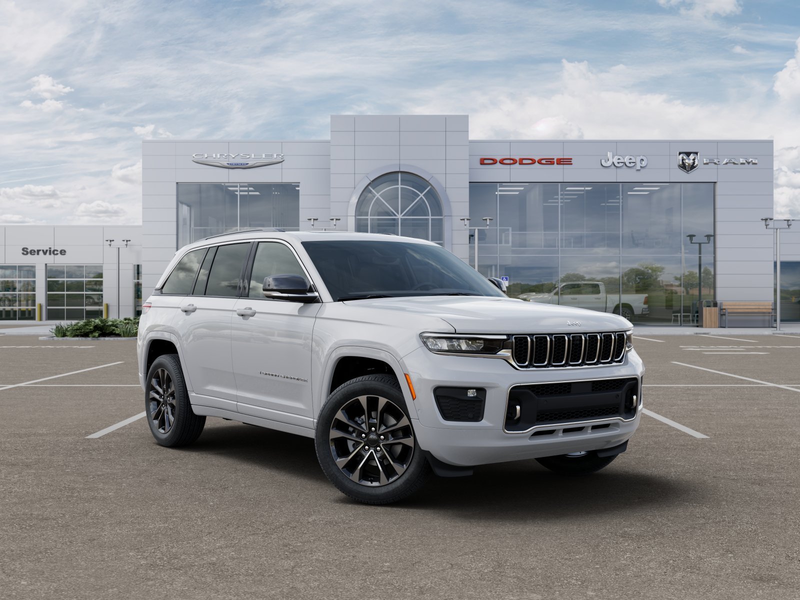 New 2025 Bright White Clear-Coat Exterior Paint Jeep Overland image 3