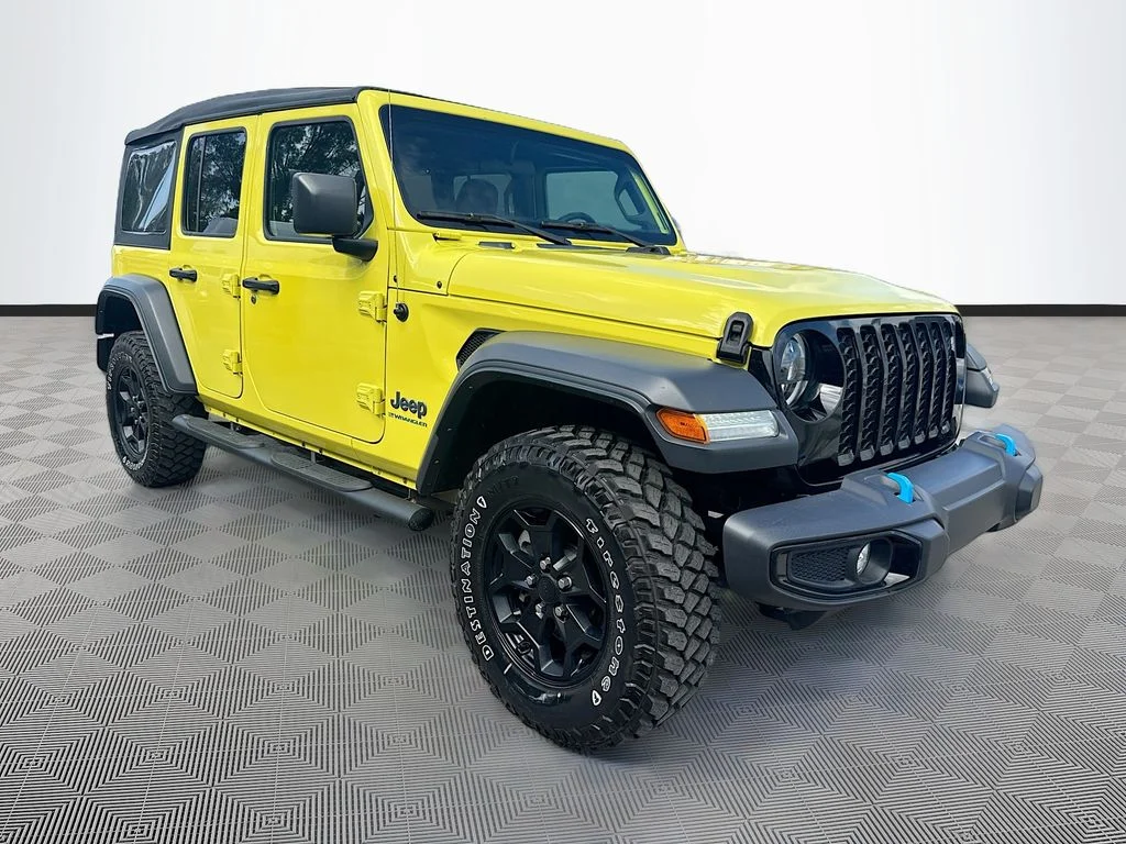Used 2023 Yellow Jeep Willys 4xe image 4