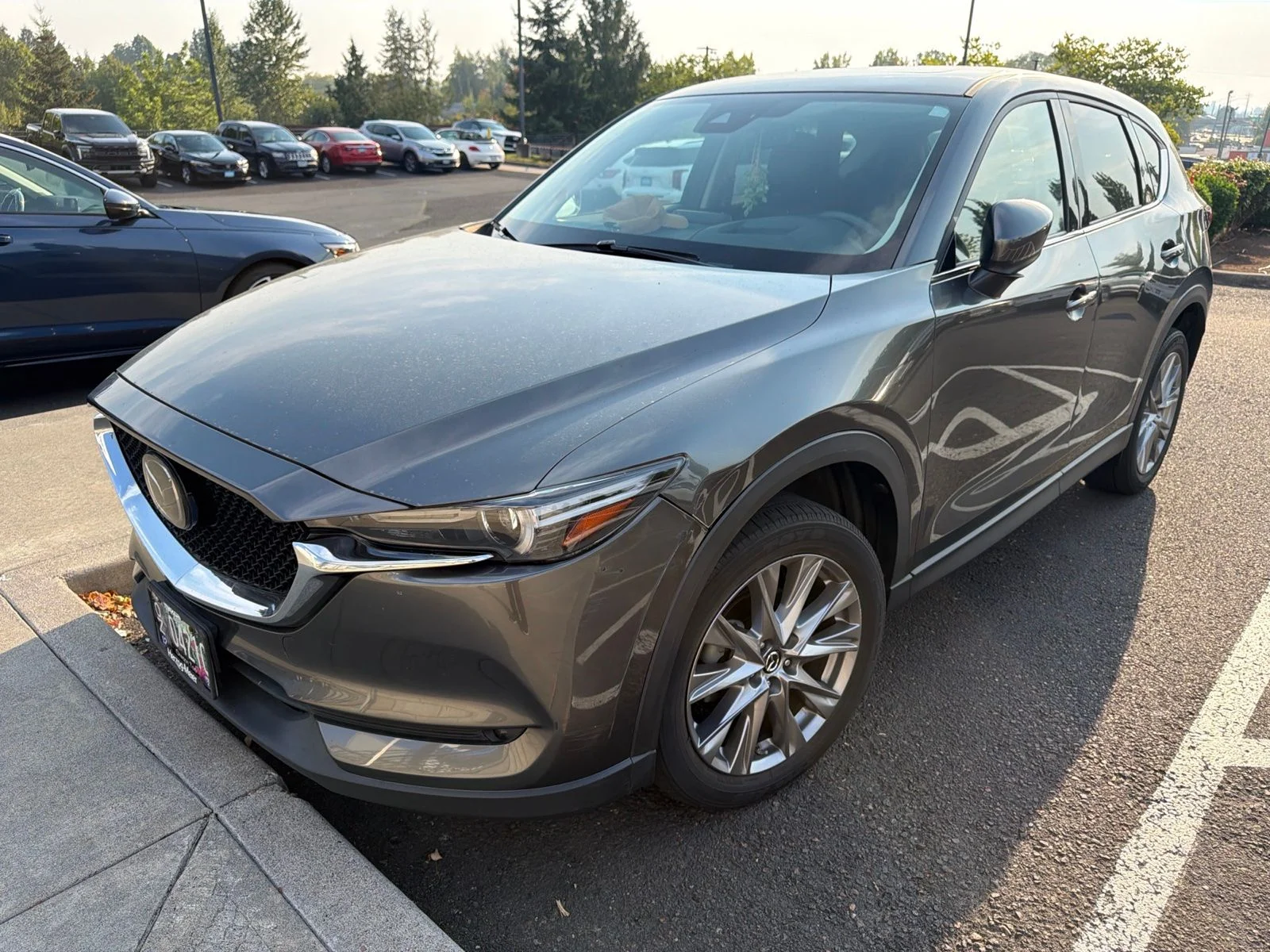 Used 2019 Machine Gray Metallic Mazda Grand Touring image 1
