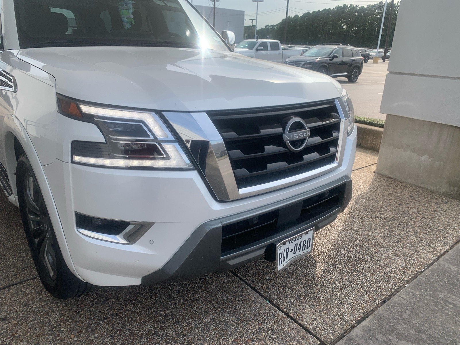 2022 Nissan Armada Platinum White at Sterling McCall Nissan