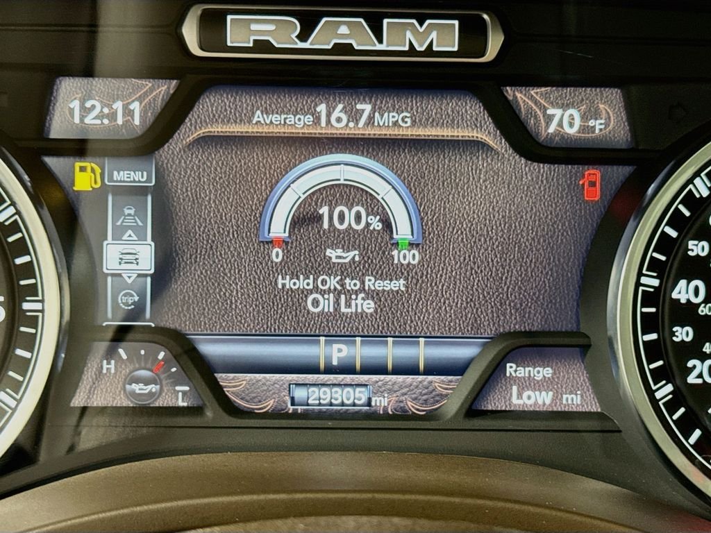 Used 2025 Diamond Black Crystal Pearlcoat Ram Laramie image 18