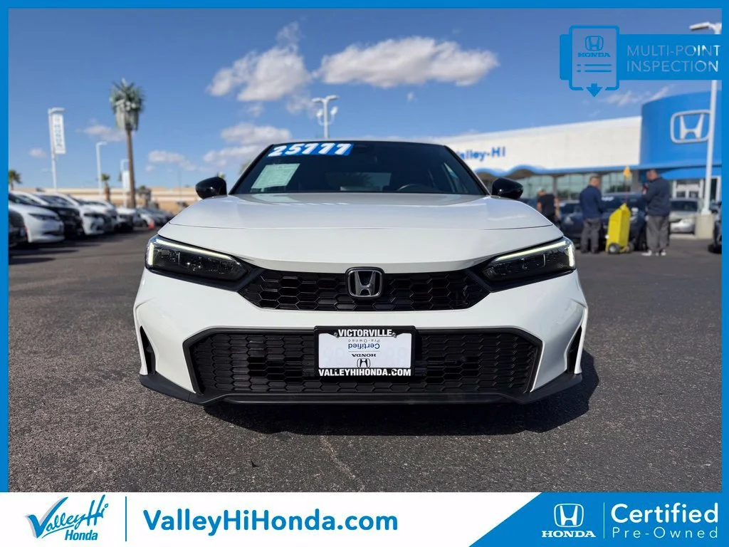 Certified Used 2025 Platinum White Pearl Honda 4D SPORT image 33