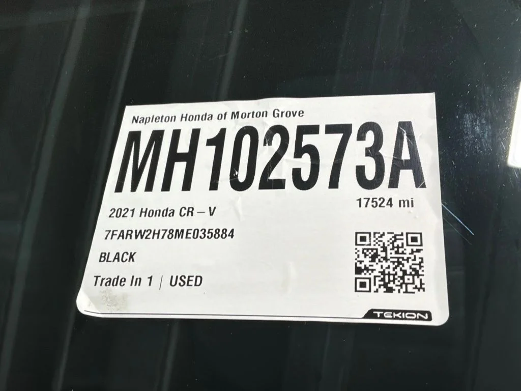 Certified Used 2021 Crystal Black Pearl Honda AWD SE image 36