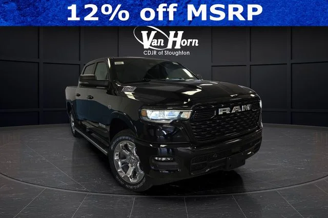 New 2026 Diamond Black Crystal Pearl-Coat Exterior Paint RAM Big Horn/Lone Star image 1