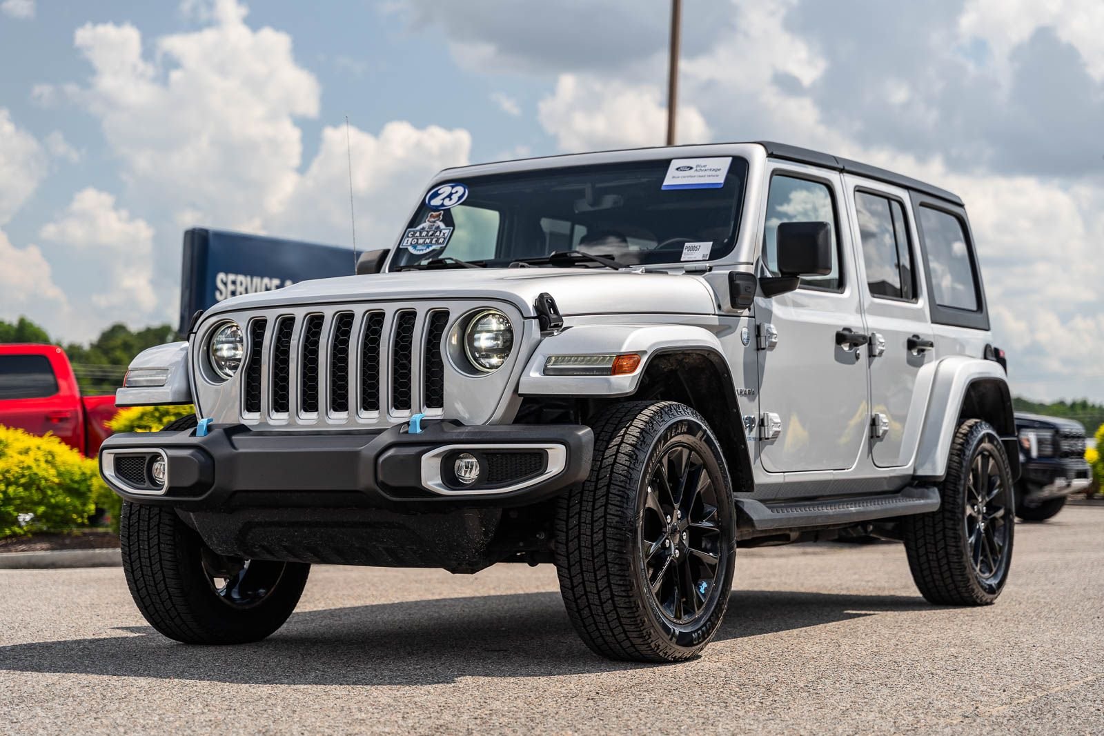 Certified Used 2023 Silver Jeep Sahara 4xe image 3