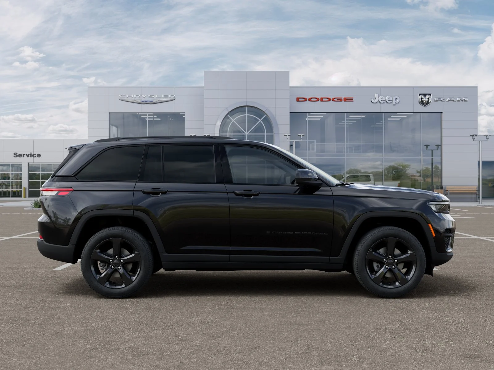 New 2025 Diamond Black Crystal Pearl-Coat Exterior Paint Jeep Laredo image 40