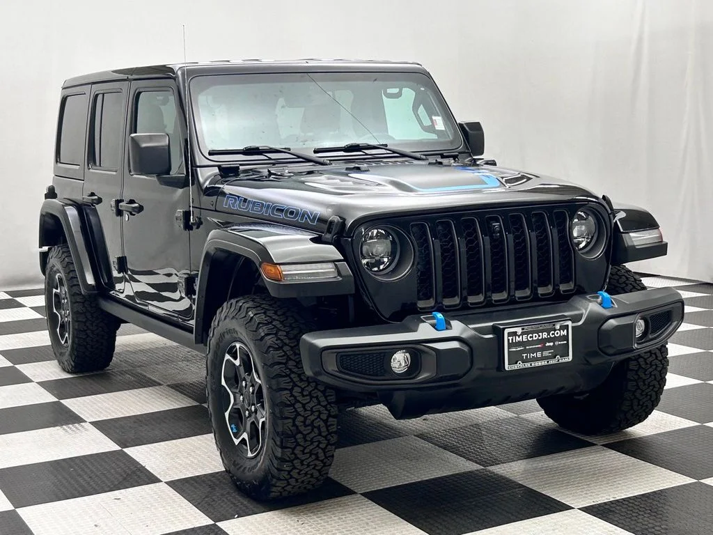 Used 2023 Black Jeep Rubicon 4xe image 2