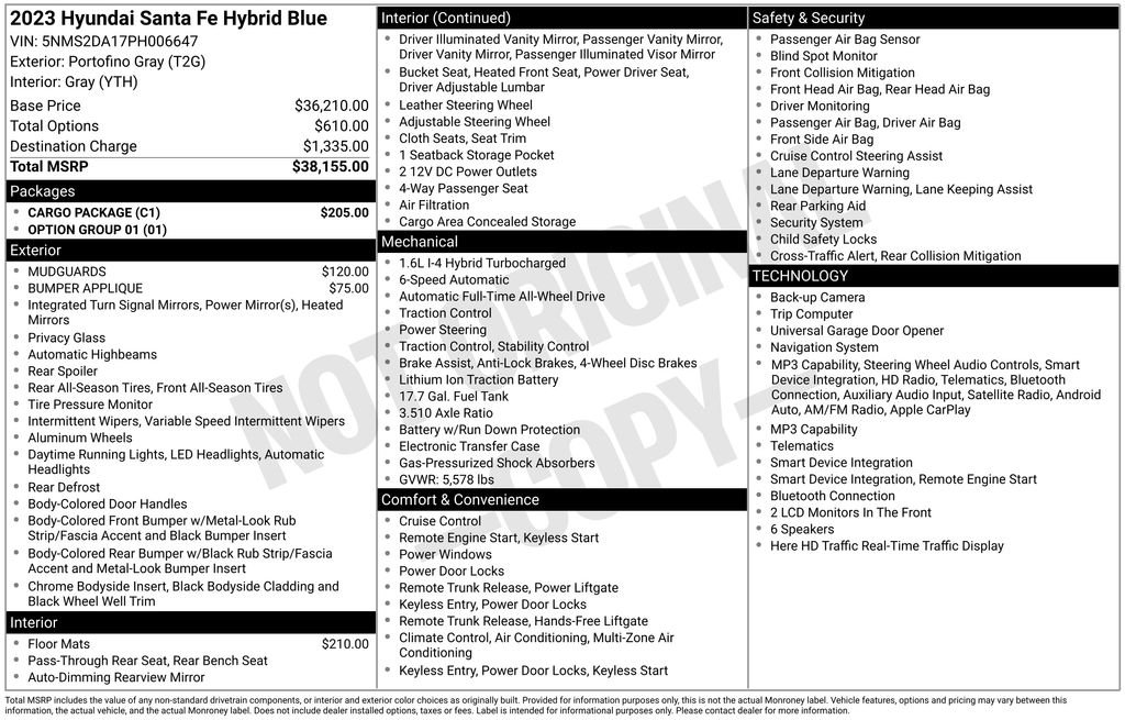 Used 2023 Gray Hyundai Blue image 3