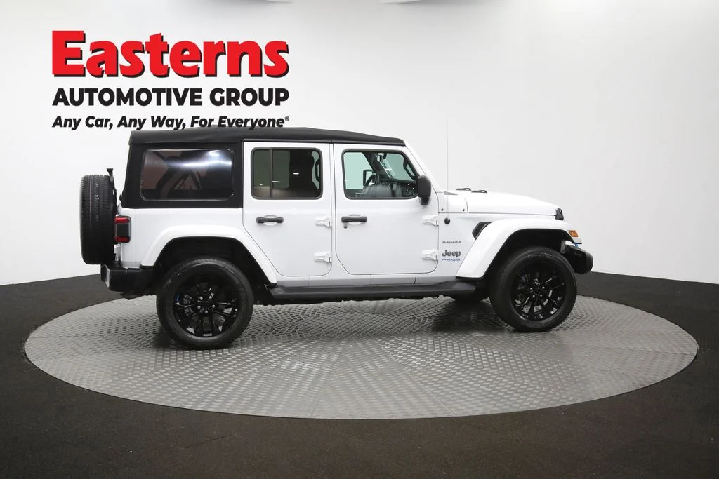 Used 2022 White Jeep Unlimited Sahara 4xe image 45