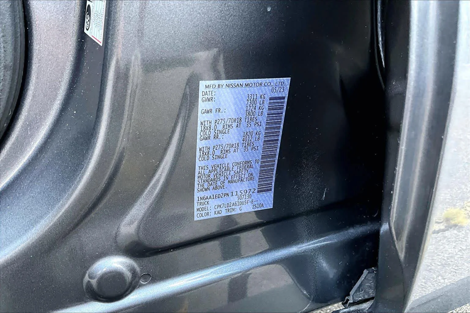 Used 2023 Gun Metallic Nissan PRO-4X image 32