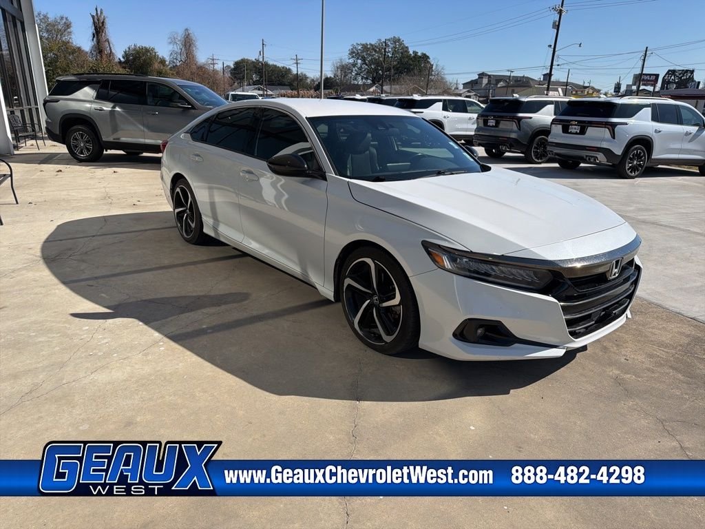 Used 2021 Honda Accord Sport with VIN 1HGCV1F30MA016142 for sale in Plaquemine, LA