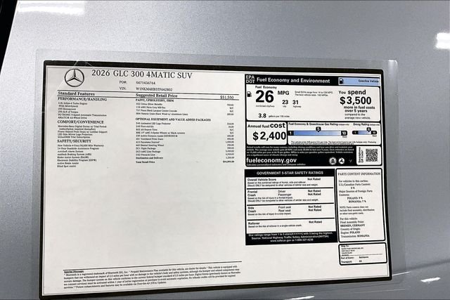 New 2026 Cirrus Silver Metallic Mercedes-Benz GLC 300 image 28