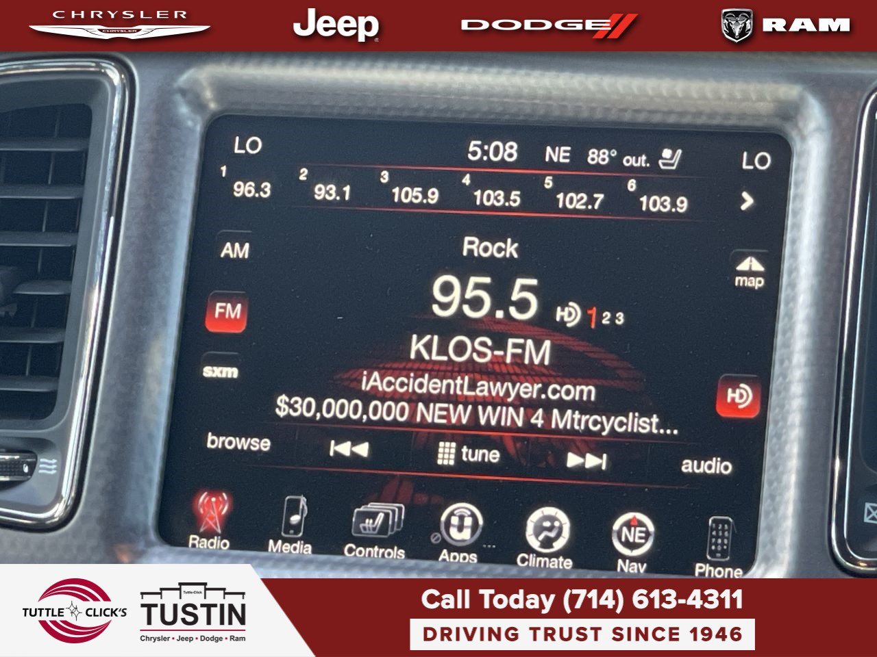 Used 2016 Redline Red Tricoat Pearl Dodge SRT Hellcat image 17