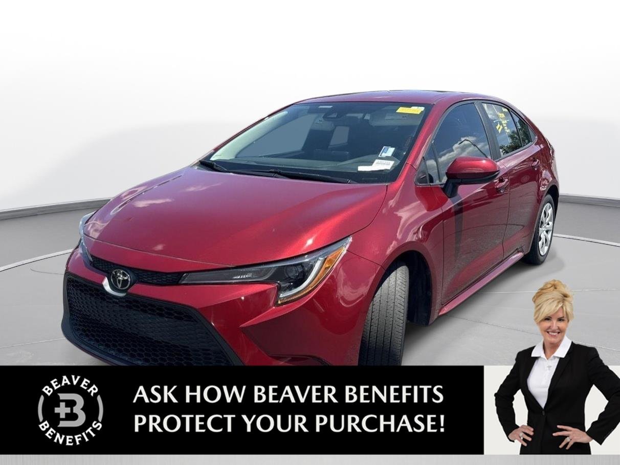 Used 2022 Ruby Flare Pearl Toyota LE image 1