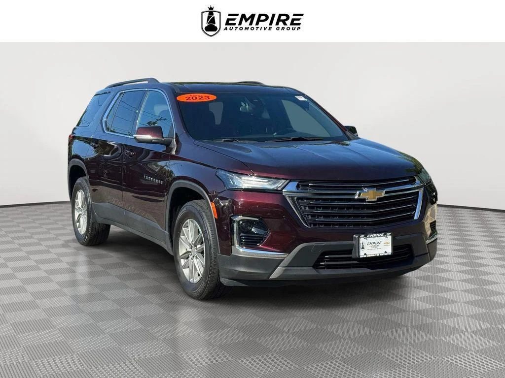 Used 2023 Black Cherry Metallic Chevrolet FWD LT Cloth image 1