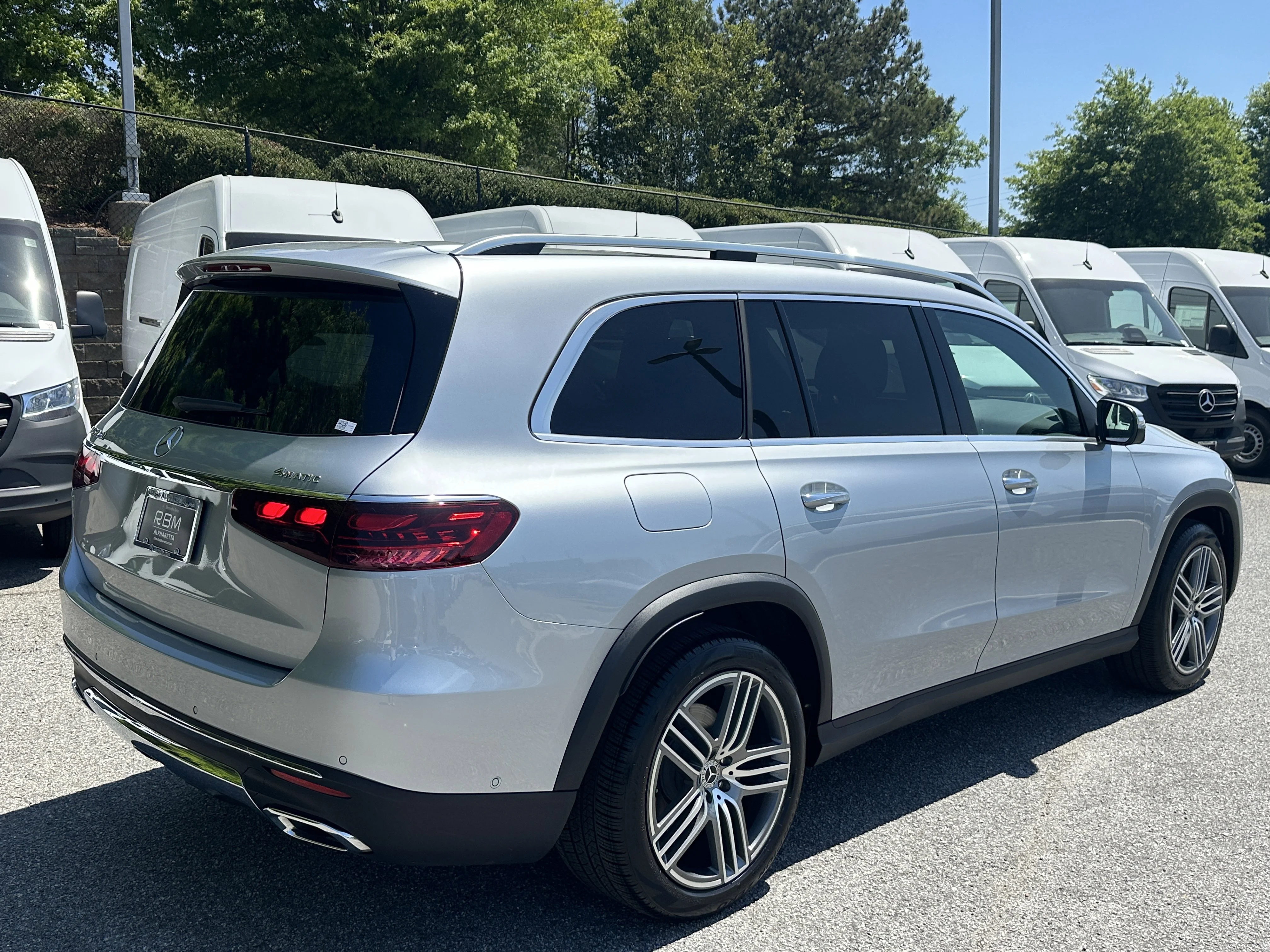 Certified Used 2025 Cirrus Silver Metallic Mercedes-Benz GLS 450 image 8