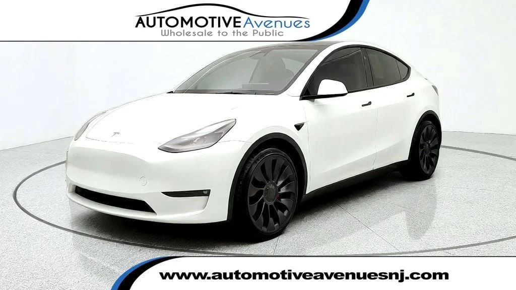 Used 2024 Pearl White Multi-Coat Tesla Performance AWD image 1