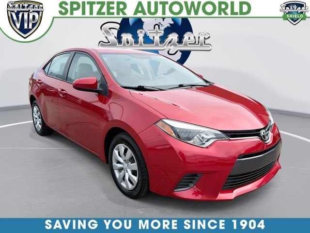 Red 2016 Toyota Corolla LE Sedan Front-Wheel Drive Continuously Variable Transmission