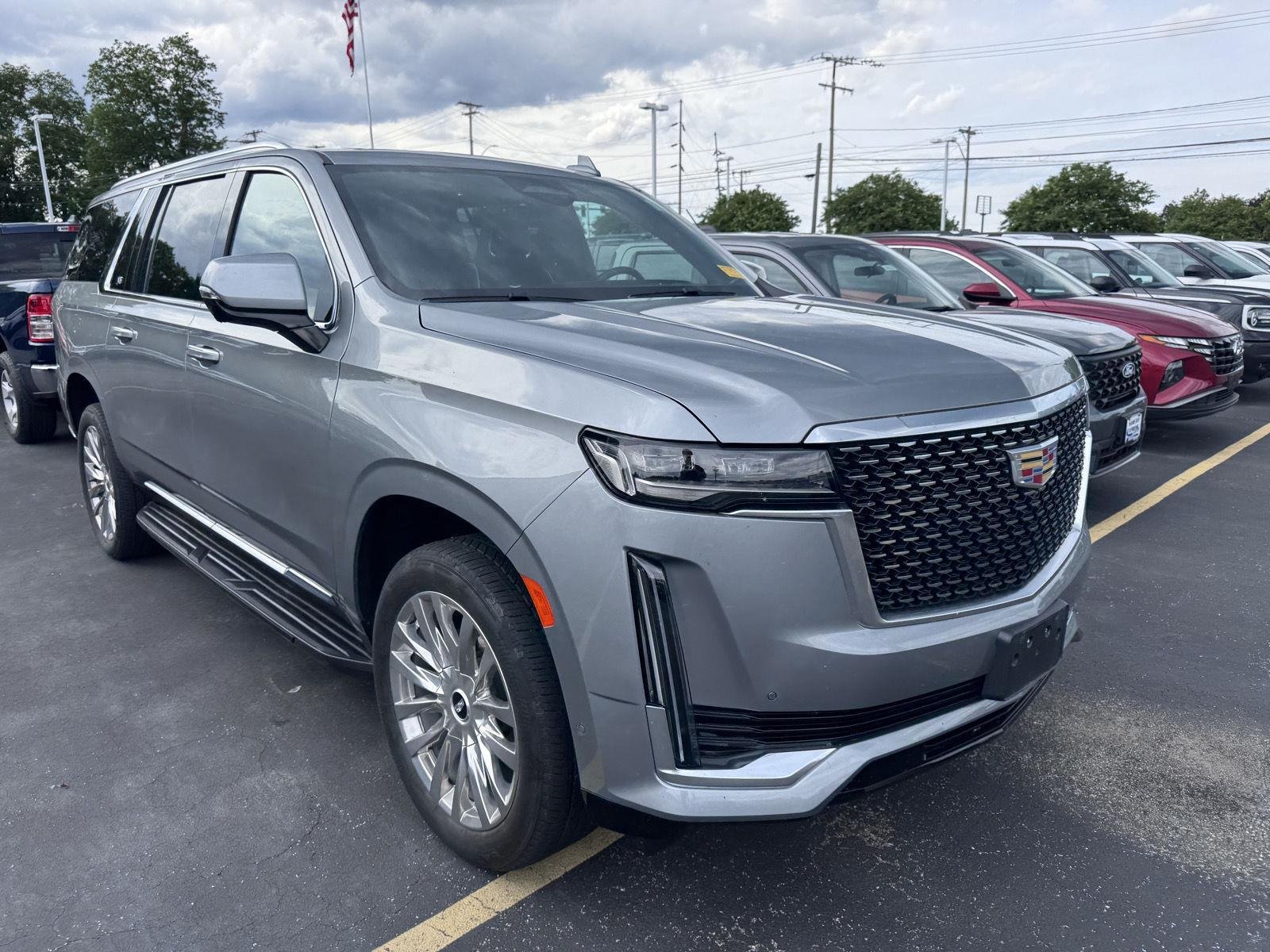 Used 2023 Argent Silver Metallic Cadillac 4WD Premium Luxury image 3