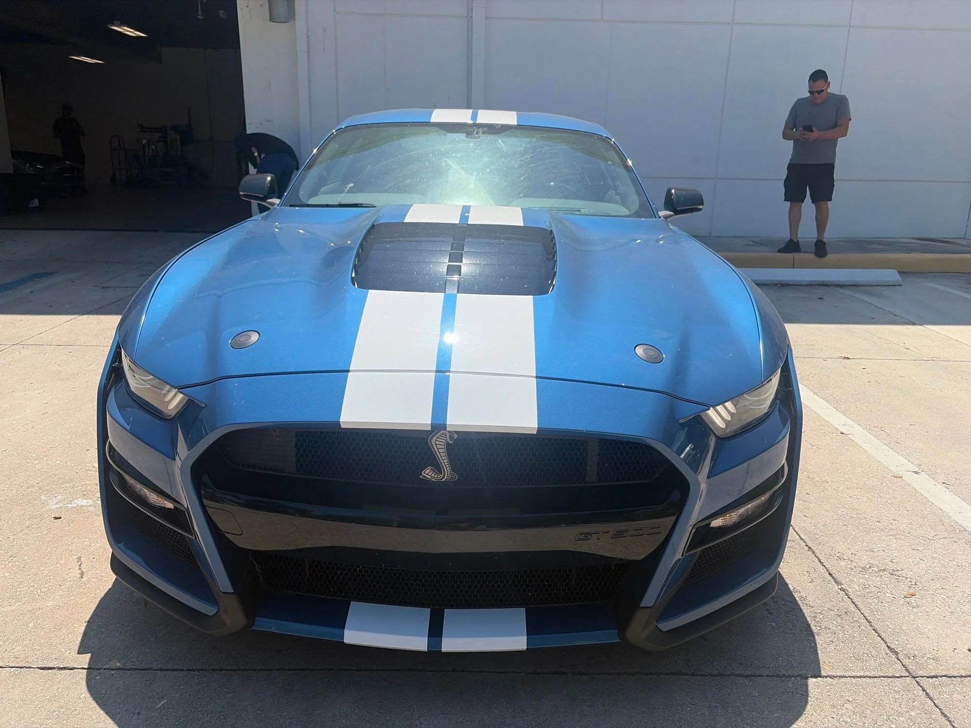 Used 2020 Blue Ford Shelby GT500 image 1