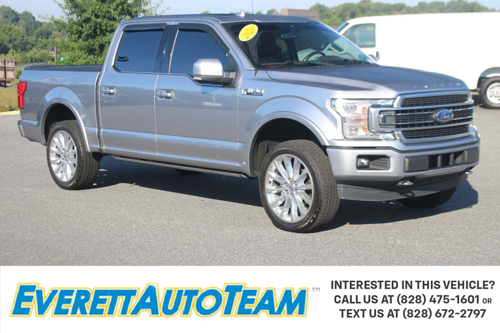 Silver 2020 Ford F-150 Pickup Truck Four-Wheel Drive Automatic