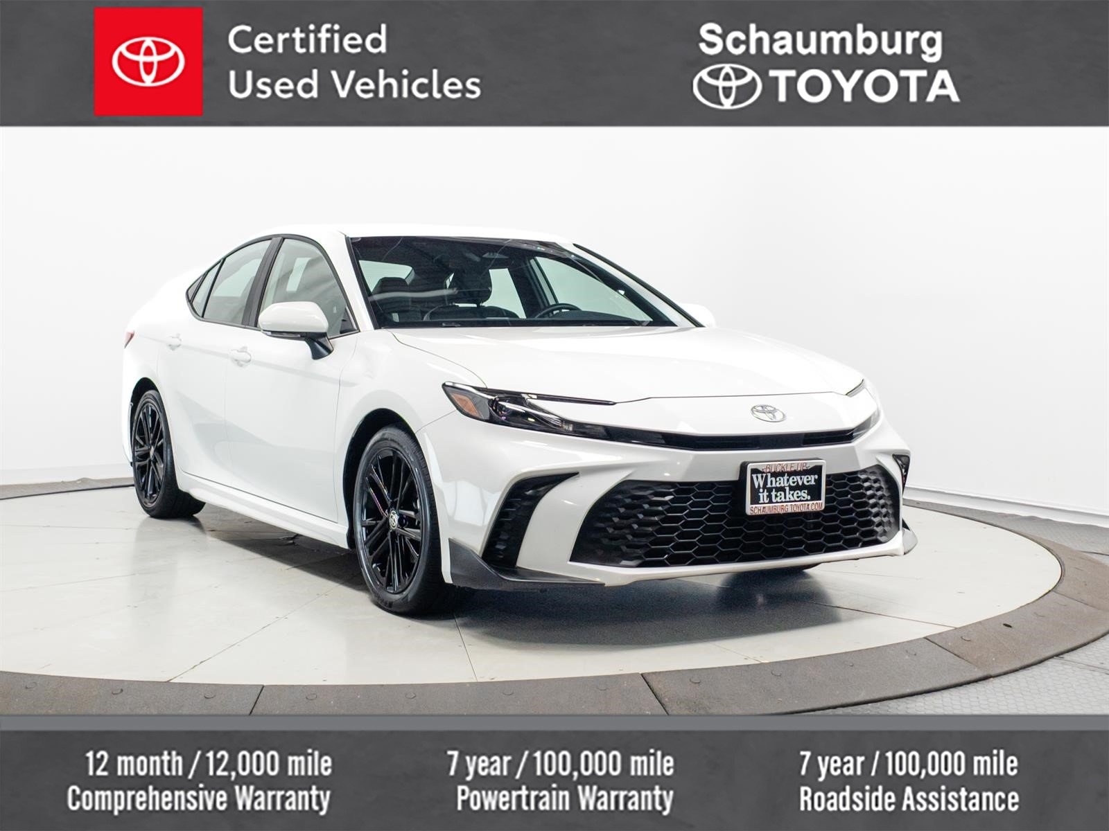 Certified Used 2025 White Toyota SE image 1