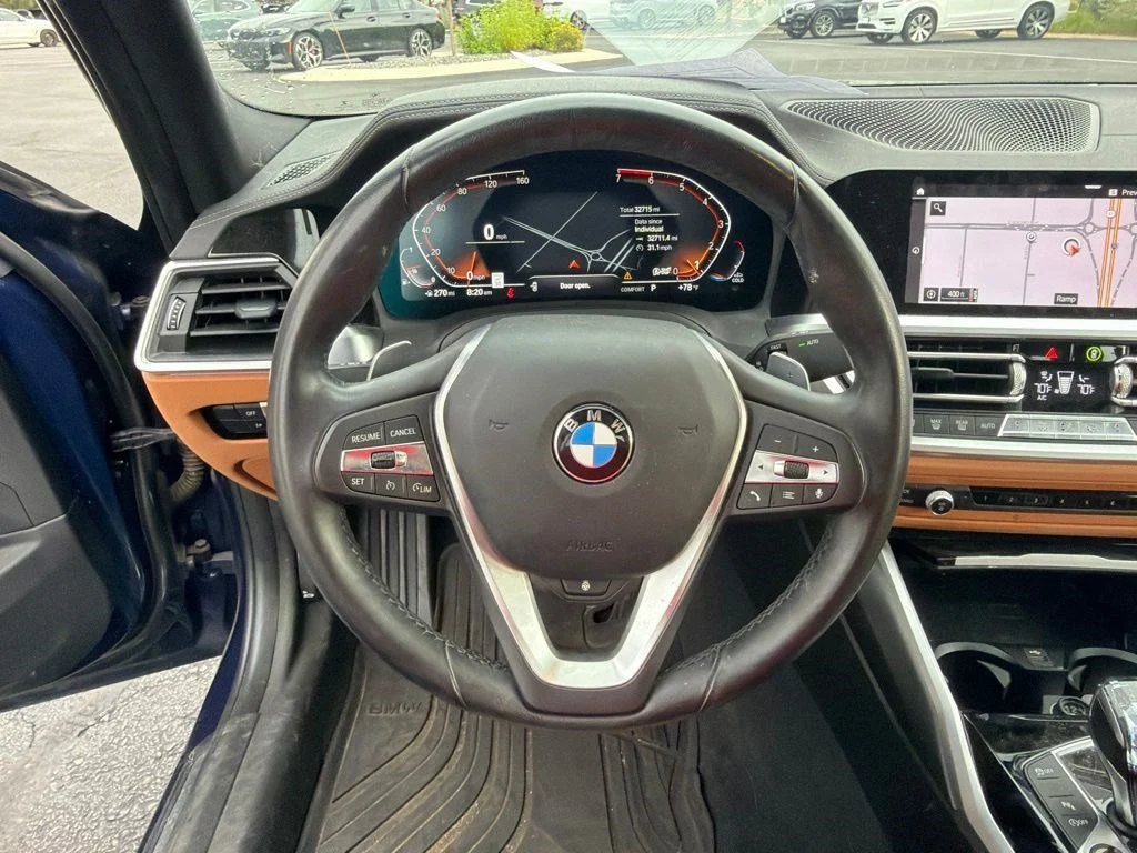 Used 2019 Mediterranean Blue Metallic BMW 330i xDrive image 13