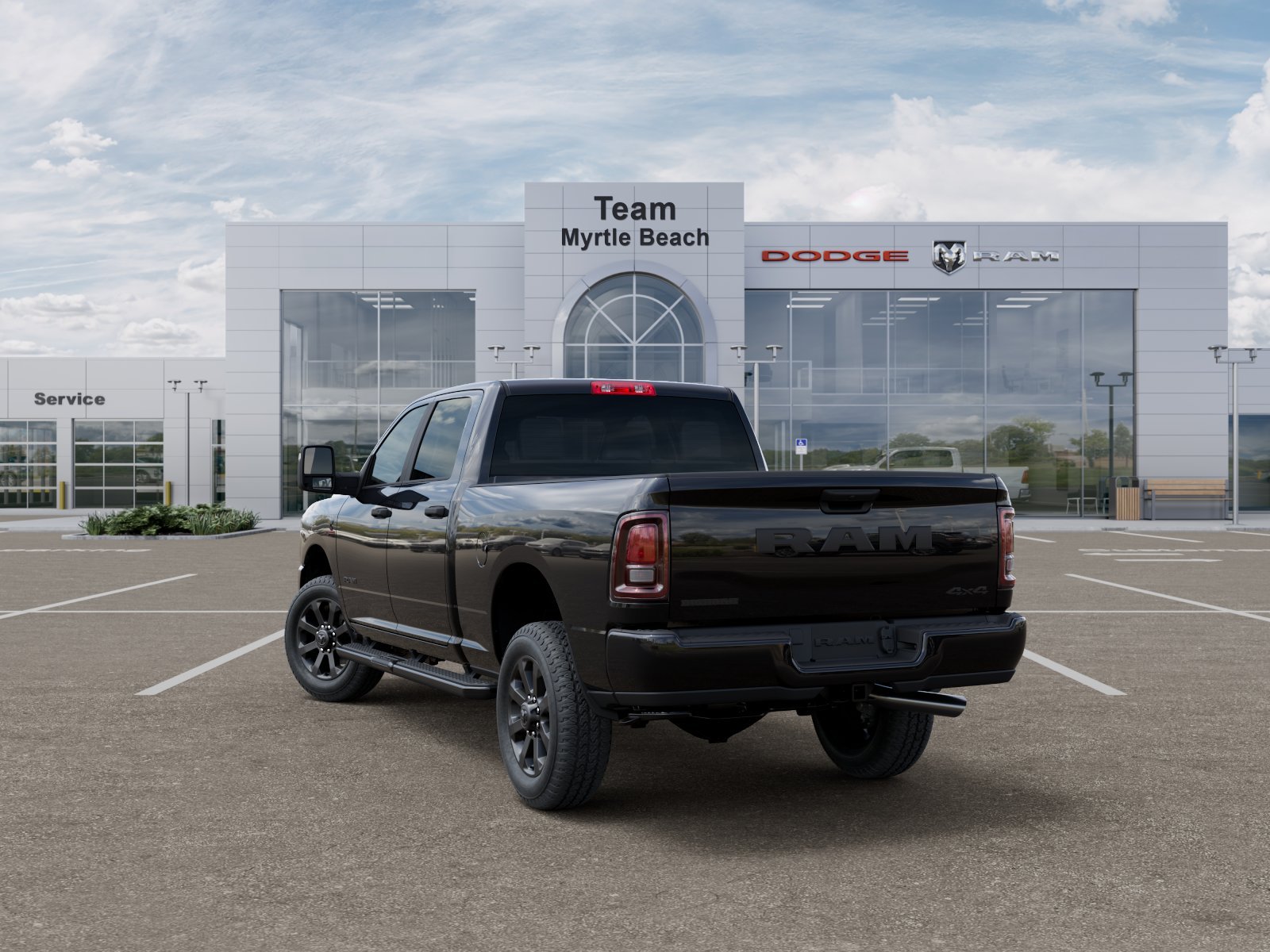 New 2026 Diamond Black Crystal Pearl-Coat Exterior Paint RAM Big Horn image 18