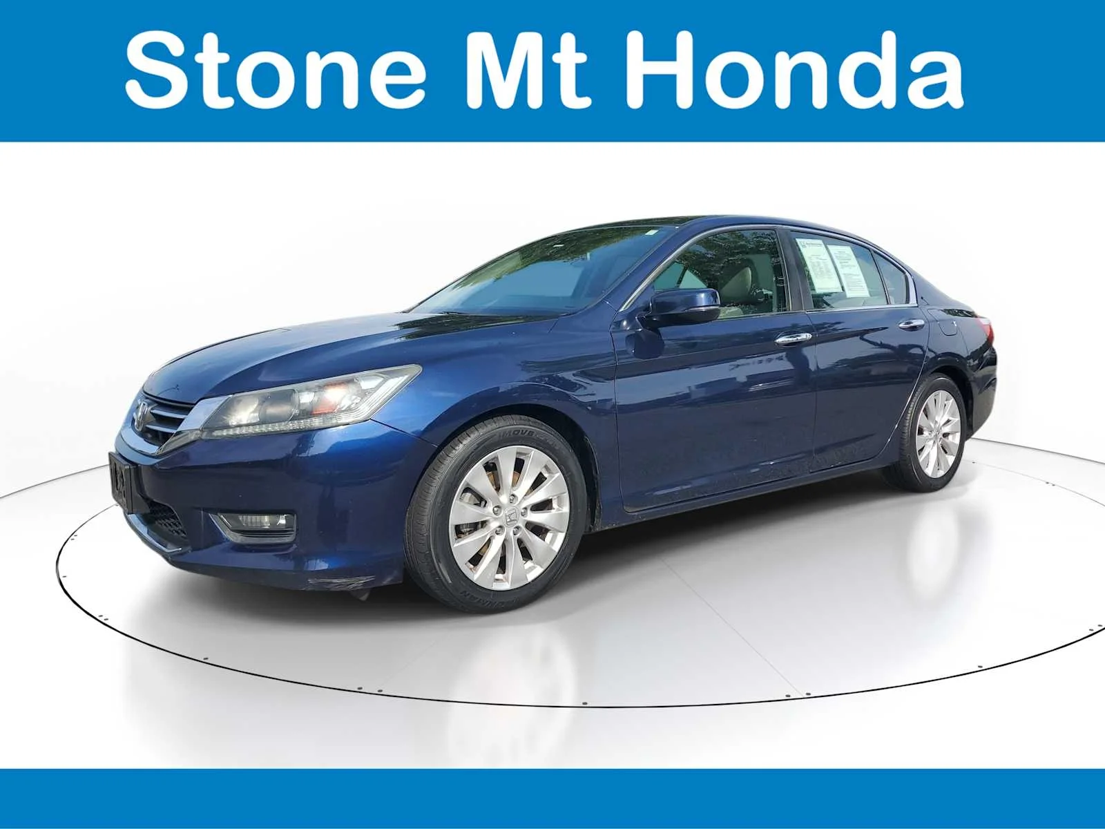 Used 2015 Obsidian Blue Pearl Honda EX-L image 3
